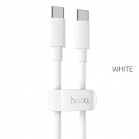 Cable  USB-C to USB-C  HOCO “X51 High-power”,  2m,  White, Output up to 100W (20V/5A), Charging power for laptop, Fast Charge, Charching Data Cable, Outer material: ABS thumbnav 1