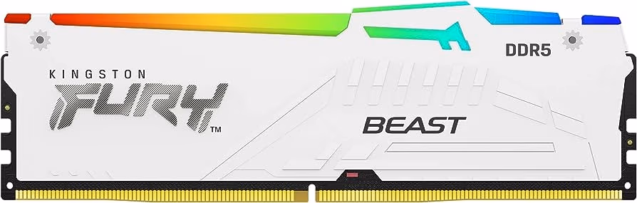 Memorie operativa Kingston FURY Beast White RGB EXPO DDR5 6000MHz 16GB