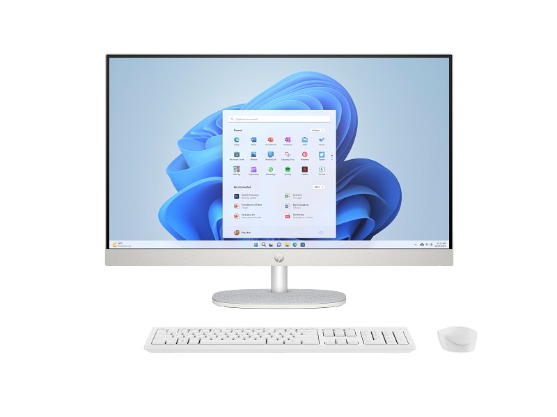 All-in-One PC 27.0” HP 27-cr2048ci/  Intel Core Ultra 7 255U/ 16GB/ 512GB SSD/ Shell White photo 1