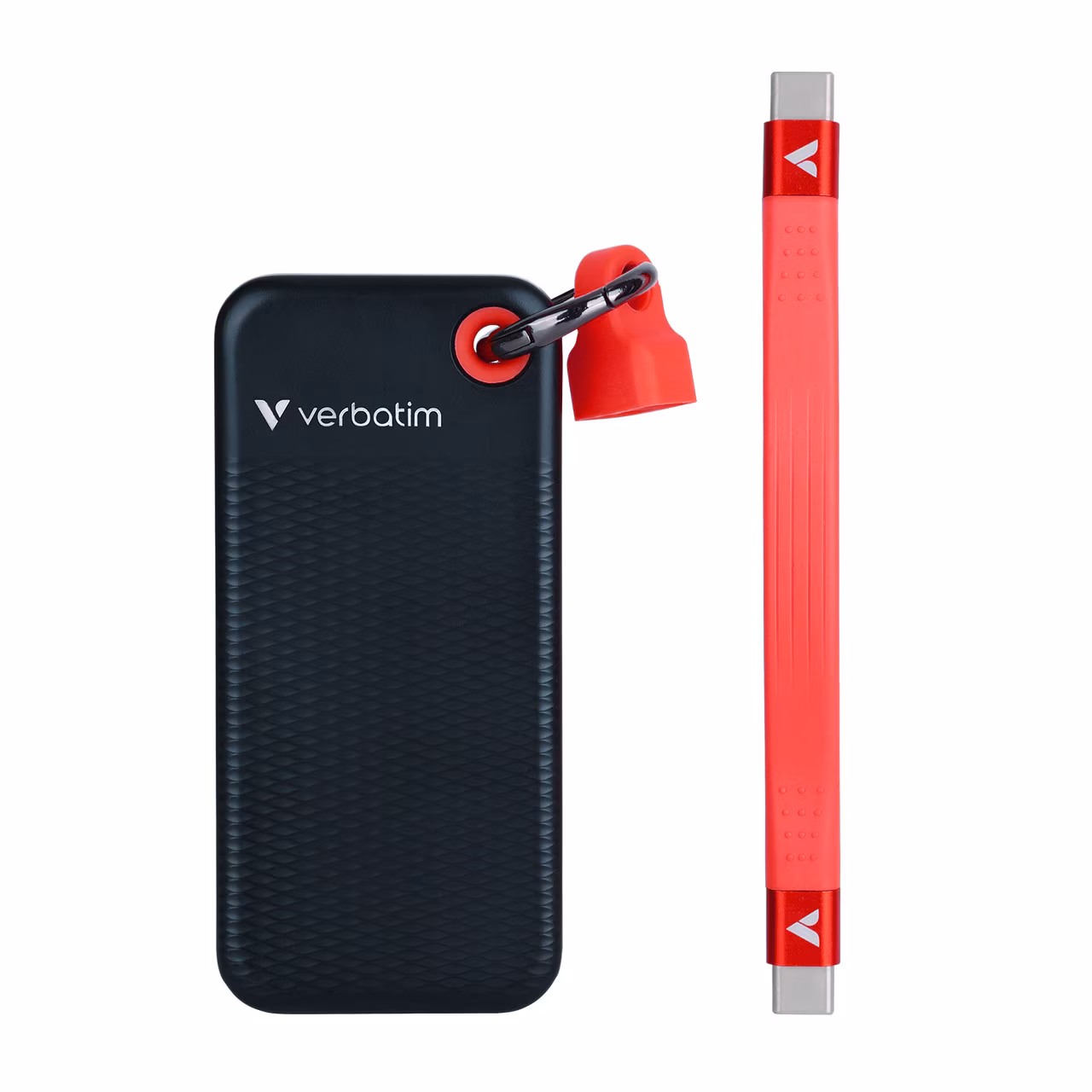 M.2 SSD External Verbatim Pocket / 256GB / USB 3.2 Gen 2 / Black/Red