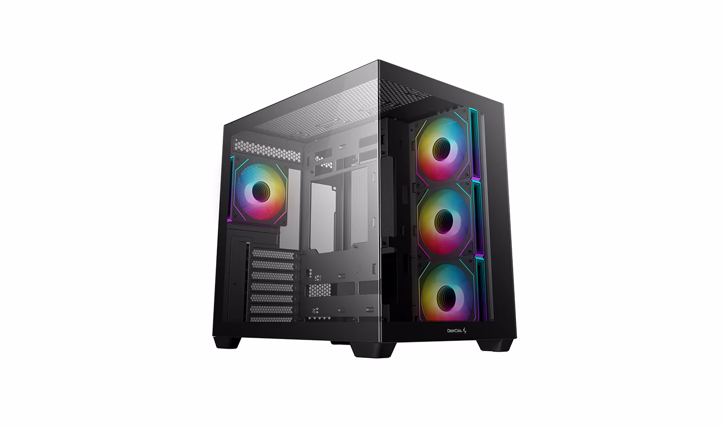 CarcasaDEEPCOOL CG530 4F / w/oPSU / Side panel / 4x A-RGB 120mm / ATX