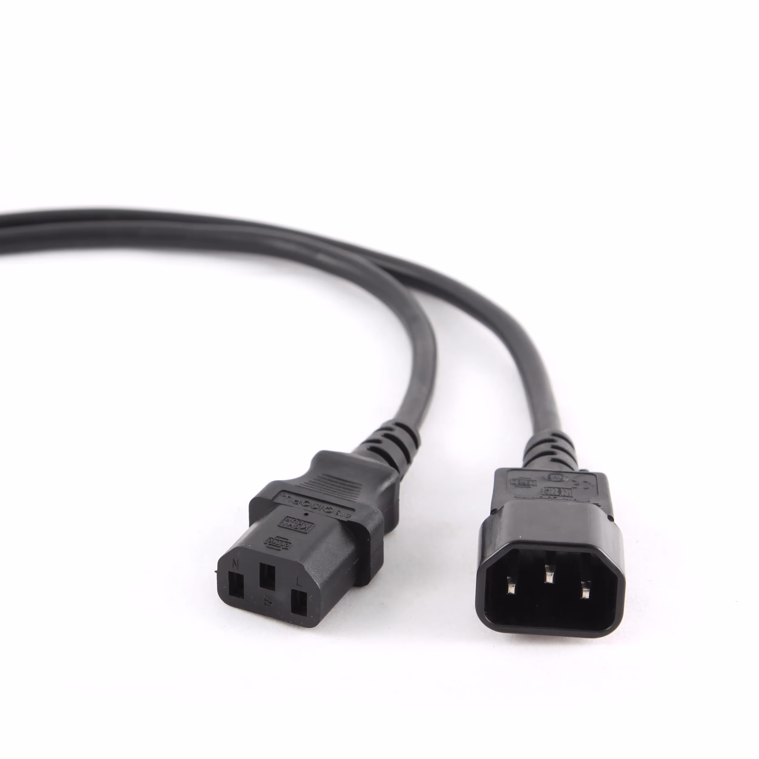 Power Extension cable PC-189-VDE-3M (C13 to C14), 3 m, for UPS, VDE approved