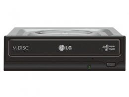 DVDRW Drive LG GH24NSD5, Internal, Super-Multi DVDR+24x/-24x, RW+8x/-6x, DL+8x, RAM12x, SATA, Black, bulk thumbnav 1