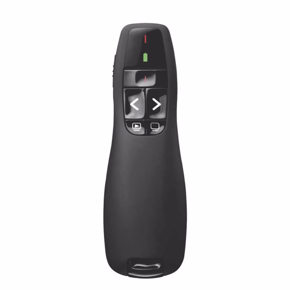 Presenter Logitech Wireless R400, Red laser pointer, Intuitive slideshow controls , Up to 15-meter range, Battery indicator 