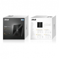 External DVDRW Drive ASUS ZenDrive U9M, Portable Ultra-Slim -13mm, Super-Multi DVDR+8x/-8x, RW+8x/-6x, DL+6x/-6x, M-DISC, Includes two cables for USB Type-C and Type-A, USB2.0 (USB-C/USB-A), Black, Retail thumbnav 5