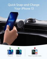 Автомобильное зарядное устройство Anker 613 Magnetic Wireless Charger MagGo / black thumbnav 5