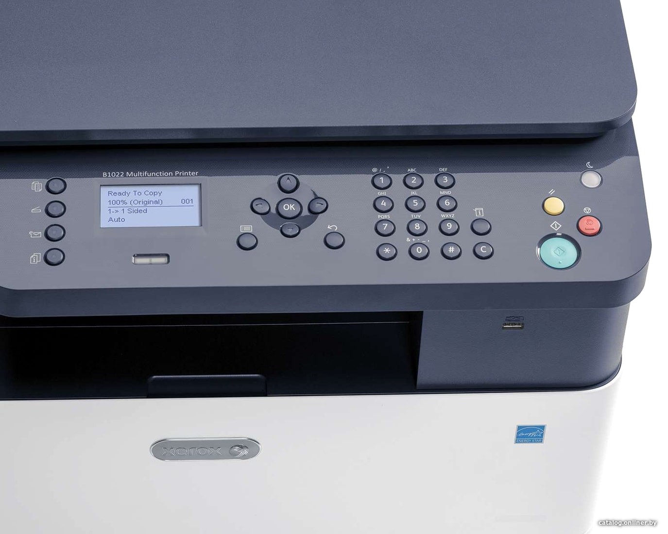 MFD Xerox B1022, Mono Printer/Duplex/Scanner/Net, A3, 1200x1200 dpi, 22ppm, Up to 50k, 1.2 GHz, 256 Mb, Scan 600x600dpi, 4-Line LCD display, PCL 6, PostScript 3, Paper Input  350-sheet tray,  USB 2.0, Ethernet, In set 006R01731 13700 p. Drum 013R00679 - 8 photo 4