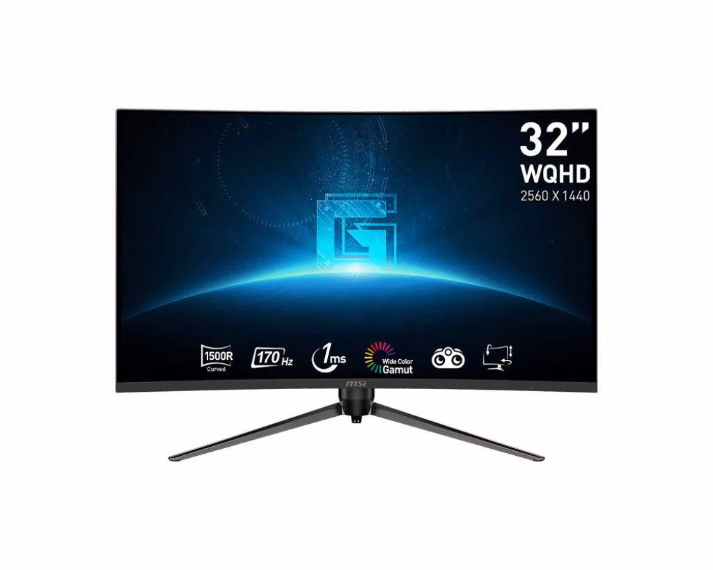 31.5” Игровой Монитор MSI G32CQ5P/ QHD/ Curved/ 1ms/ 170Hz/ Black 
