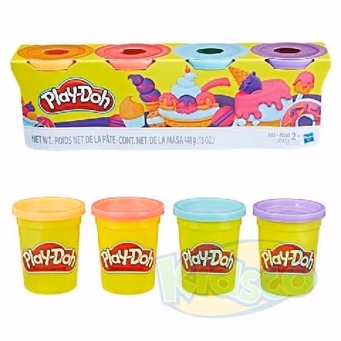 Play-Doh E4869 4 Rezerve Colorate Sweet 