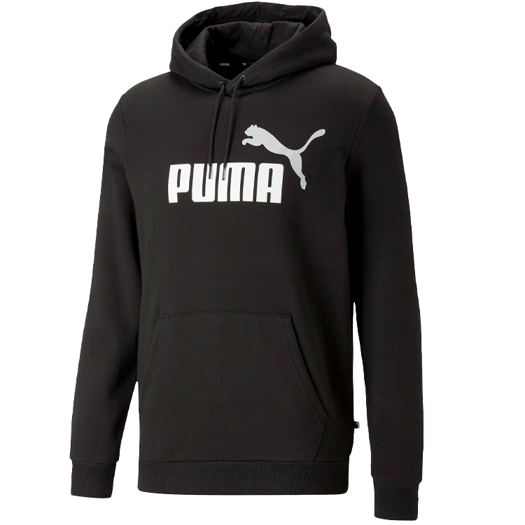 Hanorac pt bărbați Puma ESS+ 2 Col Big Logo Hoodie FL S Negru photo 2
