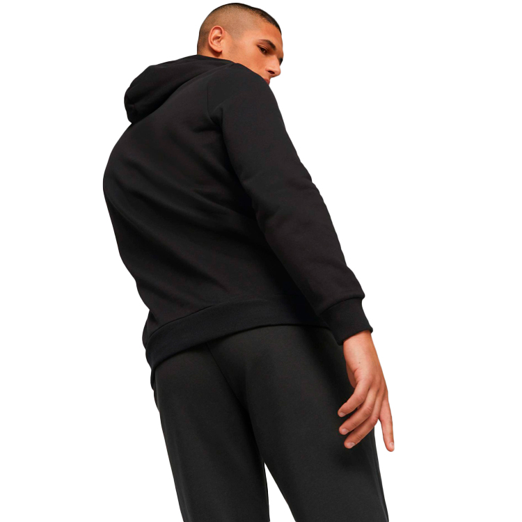 Hanorac pt bărbați Puma ESS+ 2 Col Big Logo Hoodie FL S Negru photo 4