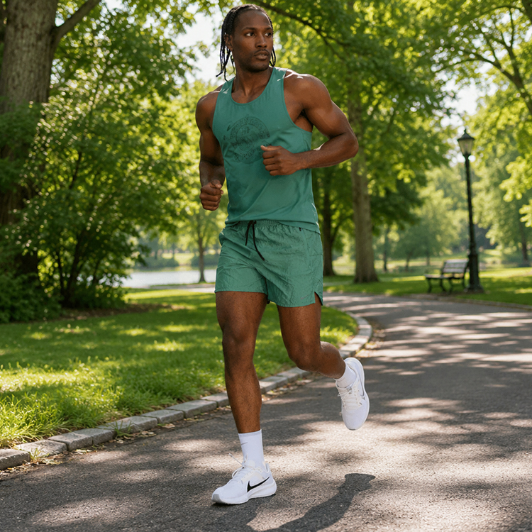 Sorti de bărbați Nike M DF RUN DIV STRIDE 5BF SHO XL Verde photo 3