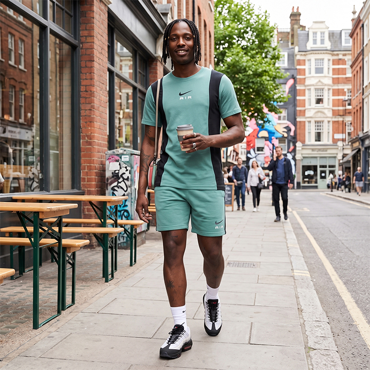 Sorti de bărbați Nike NSW SW AIR SHORT FT S Verde photo 6