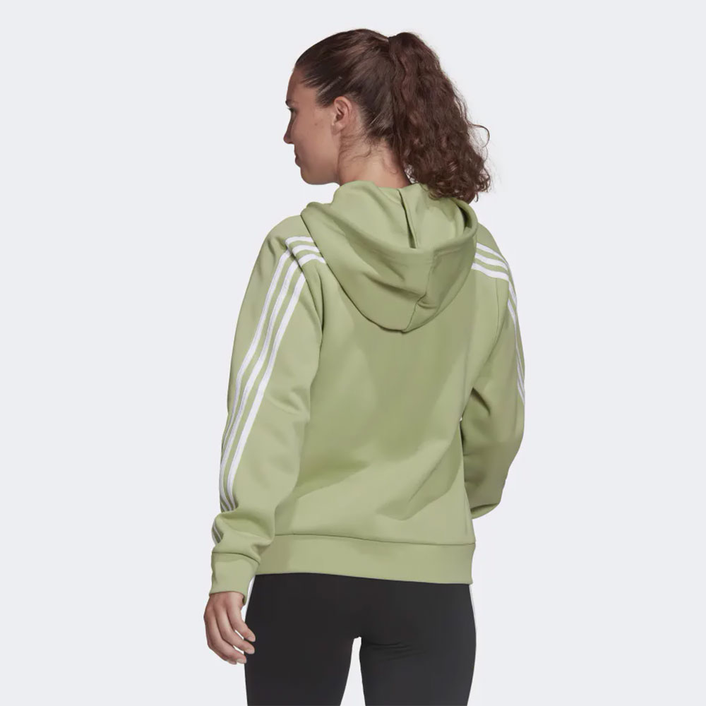 Hanorac Adidas W FI 3S FZ REG 2XS Verde Femei photo 2