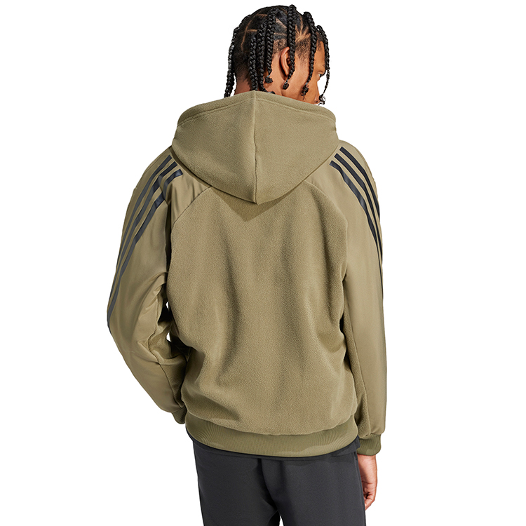 Мужская Толстовка Adidas M FI 3S FZ Q4 S Хаки photo 2