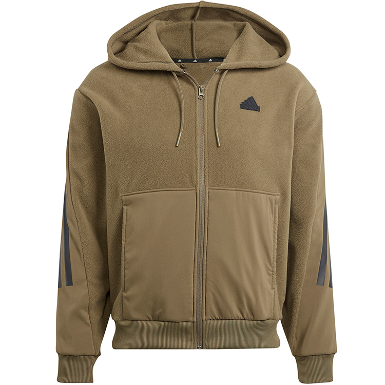 Мужская Толстовка Adidas M FI 3S FZ Q4 S Хаки photo 4