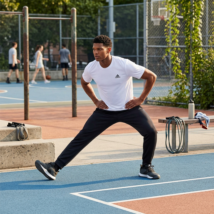 Брюки Adidas GG 3BARPT S Черный Мужской photo 7