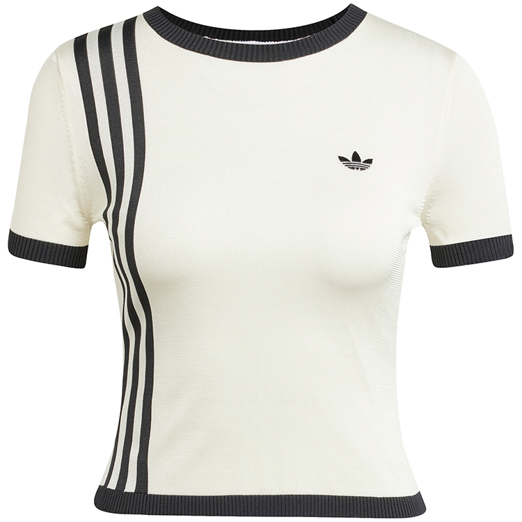 Футболка Adidas KNITTED 3S TEE XXS Бежевый Женский photo 5