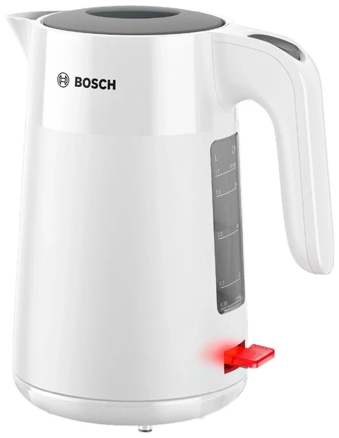 Fierbator de apa electric Bosch TWK2M161, 1.7 l, 2400 W, Alb