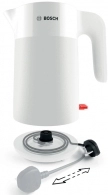 Fierbator de apa electric Bosch TWK2M161, 1.7 l, 2400 W, Alb