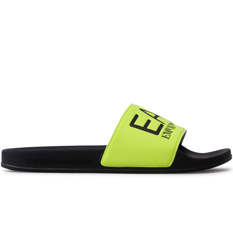 Slapi EA7 EMPORIO ARMANI SHOES BEACHWEAR pt Barbati / 40 / Negru-galben photo 2