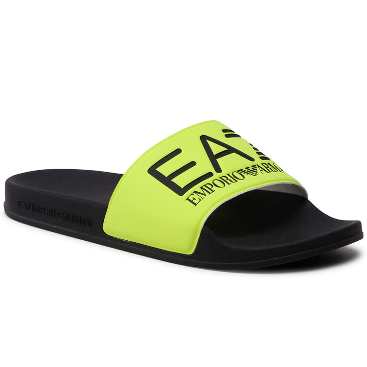 Slapi EA7 EMPORIO ARMANI SHOES BEACHWEAR pt Barbati / 40 / Negru-galben photo 3