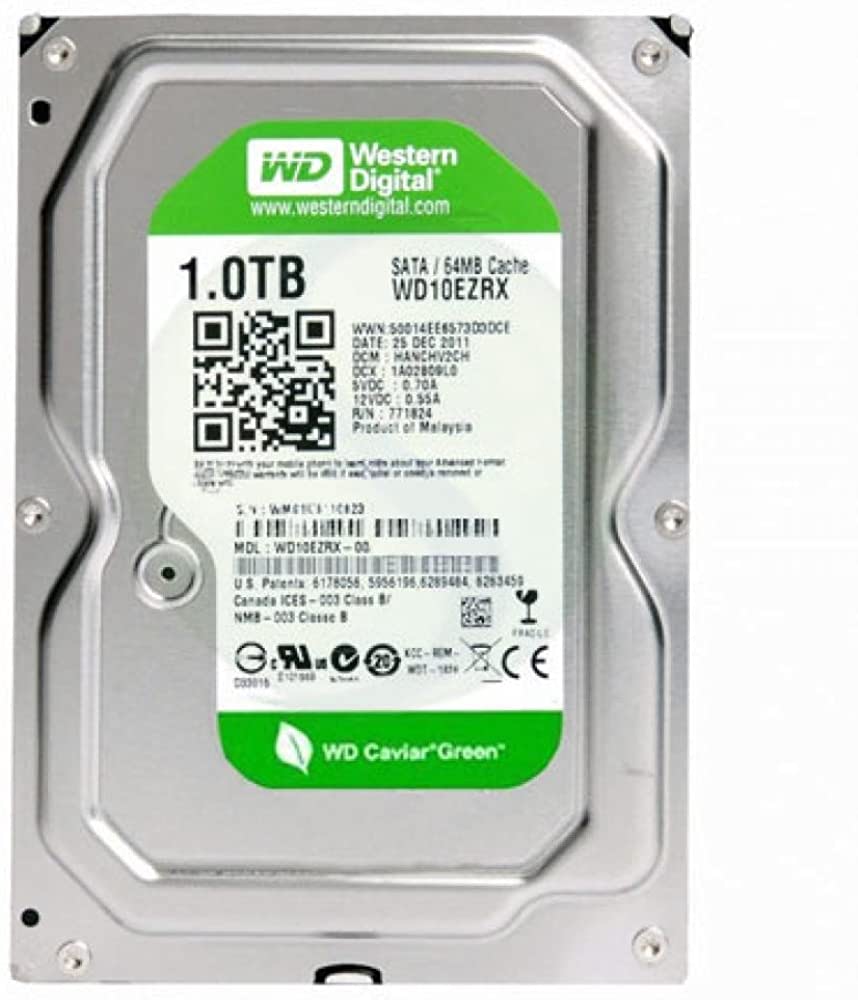 3.5" HDD 1.0TB  Western Digital WD10EZRX Caviar® Green™, IntelliPower, 64MB, SATAIII, FR photo 1