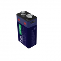 Trust Аккумуляторная батарейка на 9 В, перезаряжаемая через USB-C, 400mAh, 1 Pack thumbnav 1