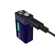 Trust Аккумуляторная батарейка на 9 В, перезаряжаемая через USB-C, 400mAh, 1 Pack thumbnav 3