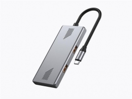 USB Type-C Hub Gembird UHB-CM-U310-A2C2-01/ 2xUSB-A/ 2xUSB-C 3.2(Gen 2) thumbnav 1
