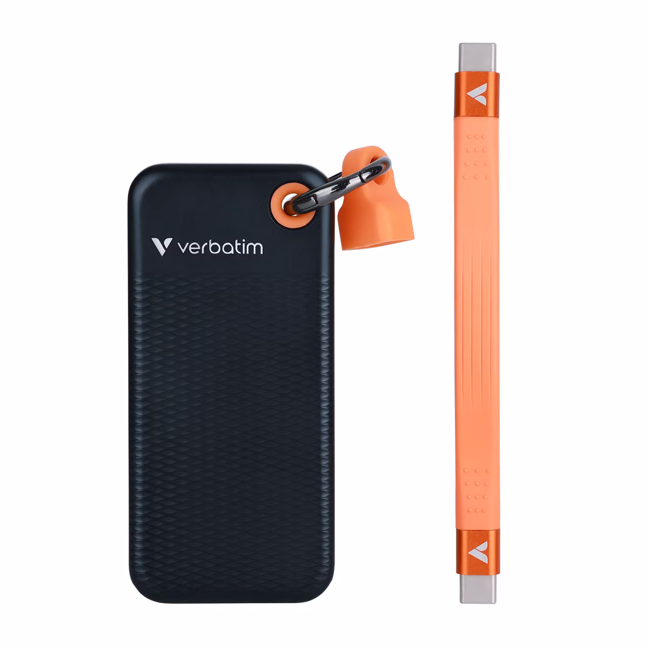M.2 SSD External Verbatim Pocket / 256GB / USB 3.2 Gen 2 / Black/Orange