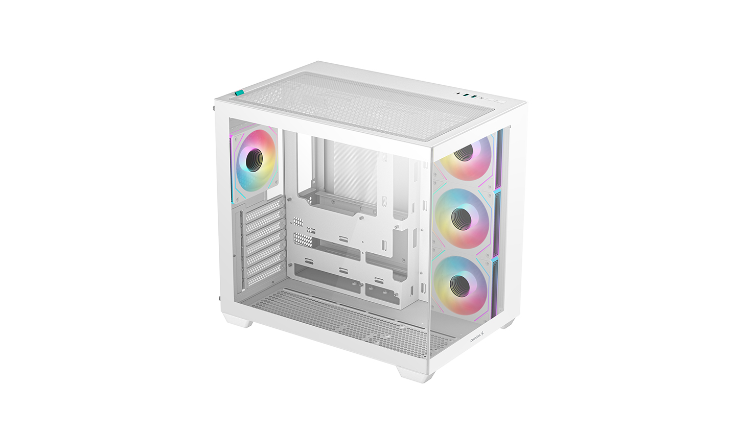 Carcasa DEEPCOOL CG530 4F WH / w/oPSU / Side panel / 4x A-RGB 120mm / ATX photo 2
