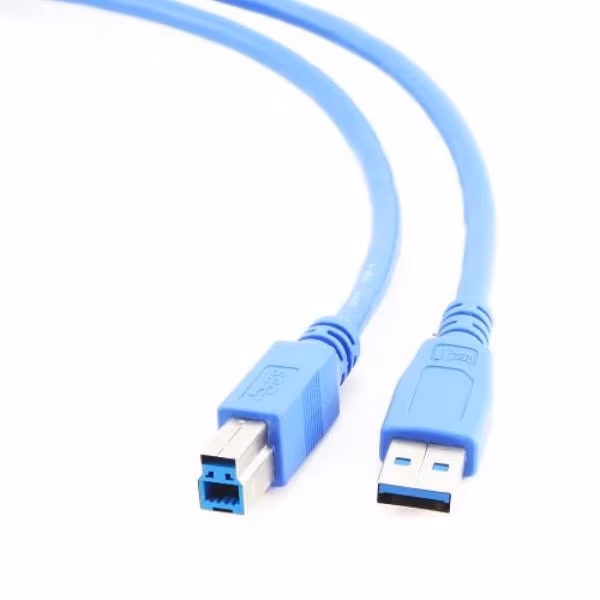 Cable USB3.0 - 1.8m - Cablexpert CCP-USB3-AMBM-6, 1.8 m, USB3.0 super-speed  A-plug B-plug, Gold-plated contacts, Blue