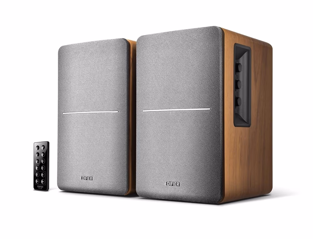 Boxe Edifier R1280DB Brown / 42W RMS / Audio in: 2x RCA / optical / coaxial / AUX / remote control / wooden / (4”+1/2')