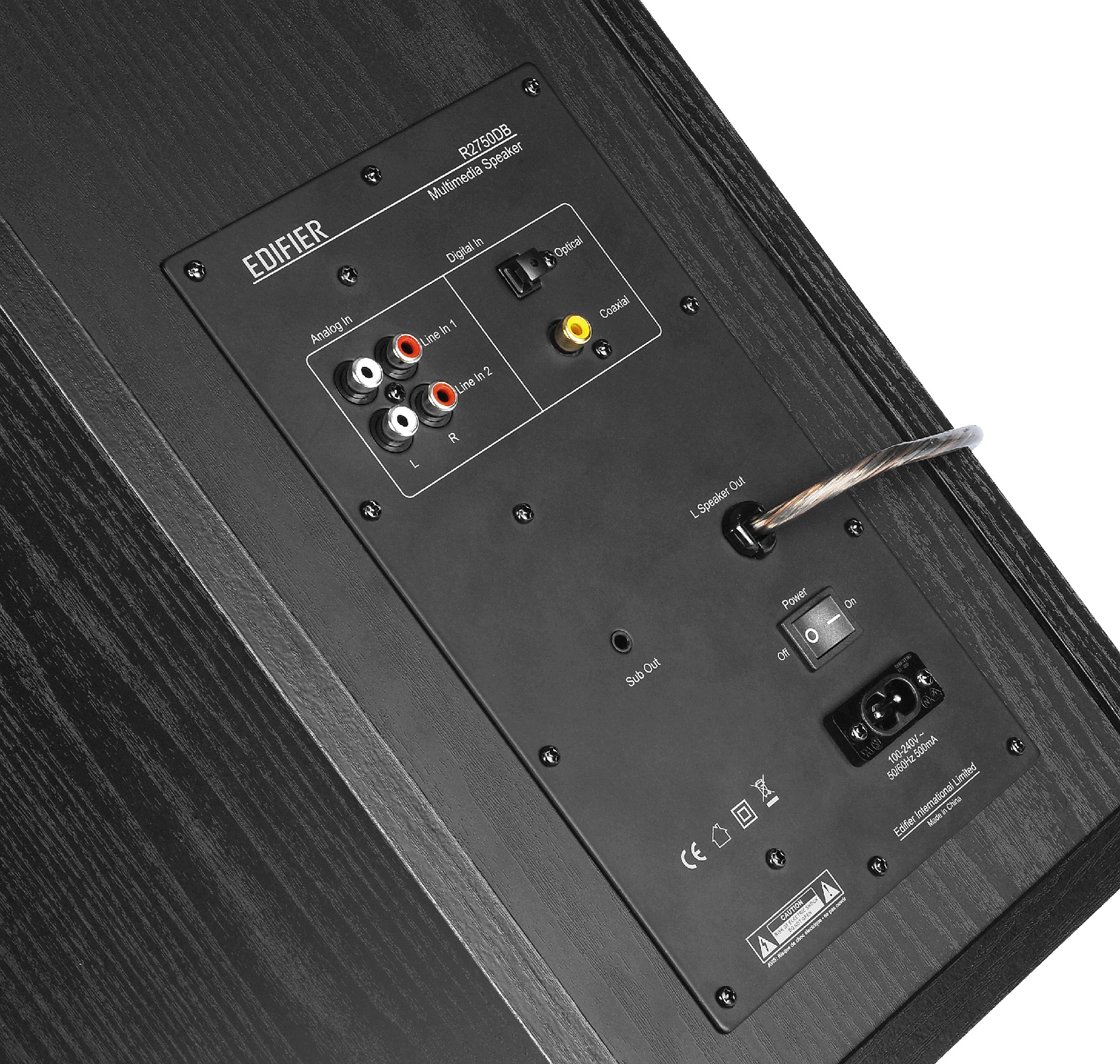 Edifier R2750DB (Bluetooth) Black, 2.0/ 136W (2x68W) RMS, Three-amping, Hi-Fi, Audio in: Bluetooth, two digital (Optical, Coaxial) & two analog (RCA), remote control, wooden, (6.5”+4”+3/4”) photo 4