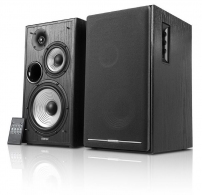 Edifier R2750DB (Bluetooth) Black, 2.0/ 136W (2x68W) RMS, Three-amping, Hi-Fi, Audio in: Bluetooth, two digital (Optical, Coaxial) & two analog (RCA), remote control, wooden, (6.5”+4”+3/4”) thumbnav 1