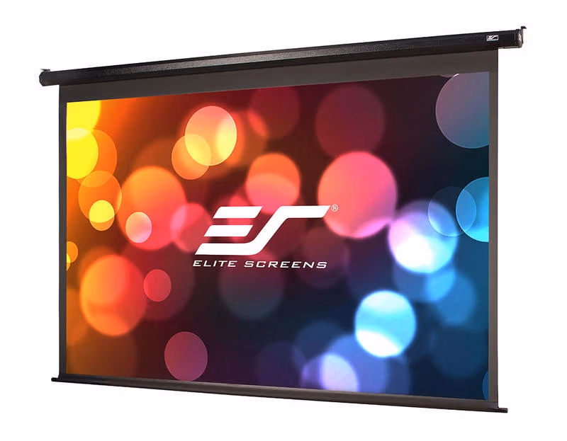 Elite Screens 84"(16:9) 186x105cm Spectrum Series Electric Screen with IR/Low Voltage 3-way wall box, Black 