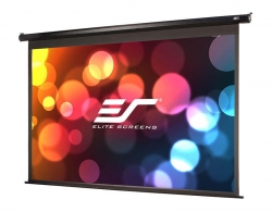 Elite Screens 84"(16:9) 186x105cm Spectrum Series Electric Screen with IR/Low Voltage 3-way wall box, Black thumbnav 1