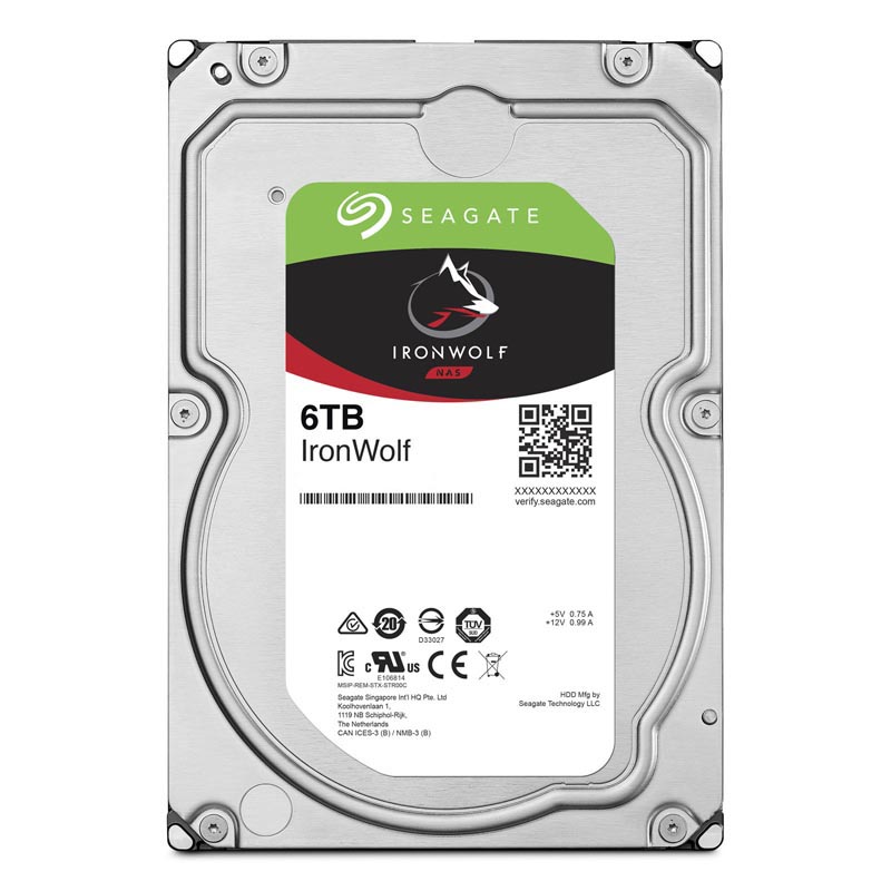 3.5" HDD 6.0TB  Seagate ST6000VN001  IronWolf™ NAS, 5400rpm, 256MB, SATAIII photo 1
