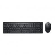 Dell Pro Wireless Keyboard and Mouse - KM5221W - Russian (QWERTY) (RTL BOX), 2.4 GHz, USB Wireless Receiver, Optical Mouse - 3 Buttons, Adjustable DPI up to 4000, AA x 1, Black, Limited Warranty - 3 years. thumbnav 2
