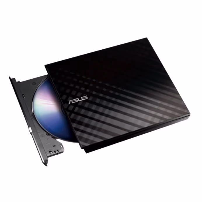 External DVDRW Drive ASUS ZenDrive SDRW-08D2S-U LITE, Portable Slim 14mm, Super-Multi DVDR+8x/-8x, RW+8x/-6x, DL+6x/-6x, M-DISC support for lifetime data backup, USB 2.0, Black, Retail 