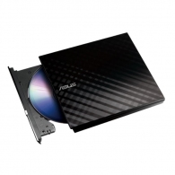 External DVDRW Drive ASUS ZenDrive SDRW-08D2S-U LITE, Portable Slim 14mm, Super-Multi DVDR+8x/-8x, RW+8x/-6x, DL+6x/-6x, M-DISC support for lifetime data backup, USB 2.0, Black, Retail thumbnav 1