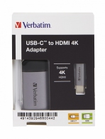 Adaptor Verbatim USB Type-C to HDMI 4K, 10 cm thumbnav 6
