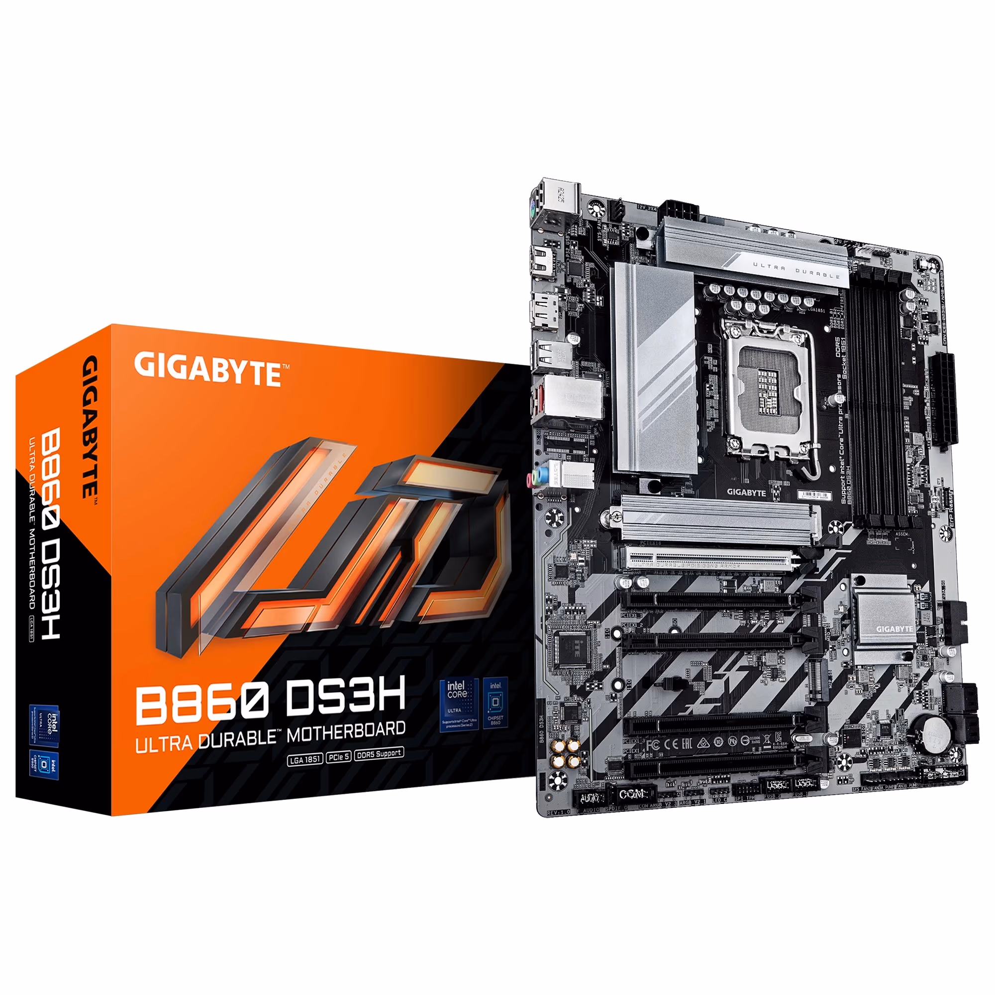 Материнская плата GIGABYTE B860 DS3H/ 1851/ Intel B860/ DDR5 / ATX