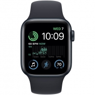 Smart watch Apple Watch SE 2 GPS 40mm Midnight Aluminium Case with Midnight Sport Band - Regular (MNJT3RB/A) thumbnav 2
