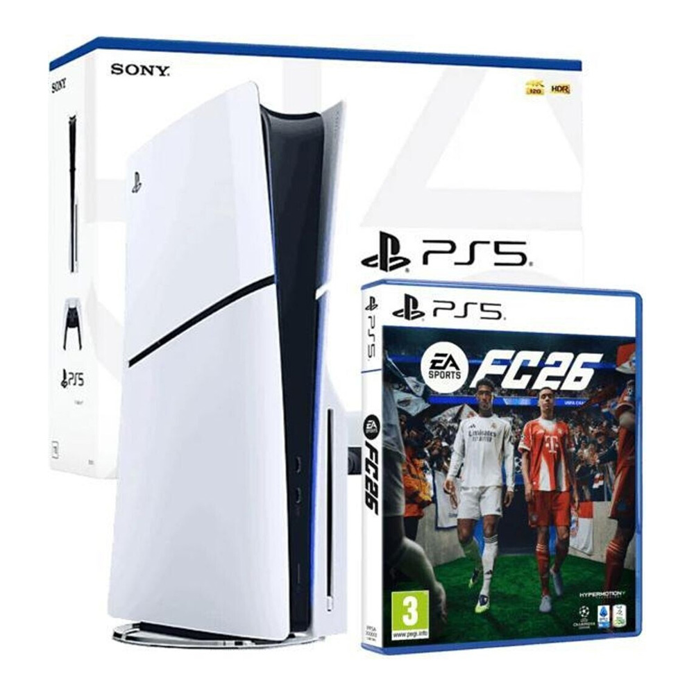 Игровая приставка Sony Playstation 5 Slim Disc Edition + EA Sports FC 26 1 TB E Chassis photo 6