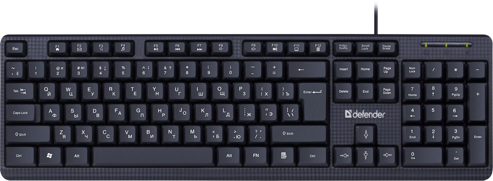 Tastatura cu fir Defender Daily HB-162 / Membrana photo 1 Tastatura cu fir Defender Daily HB-162 / Membrana photo 1