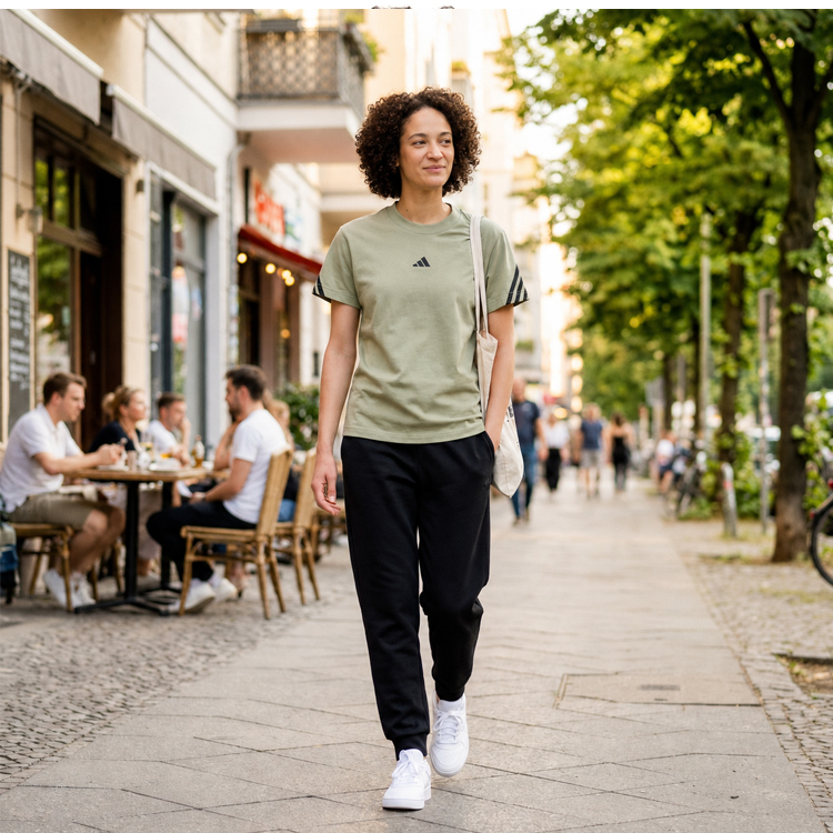 Футболка Adidas W FI 3S TEE XXS Зелёный Женский photo 3
