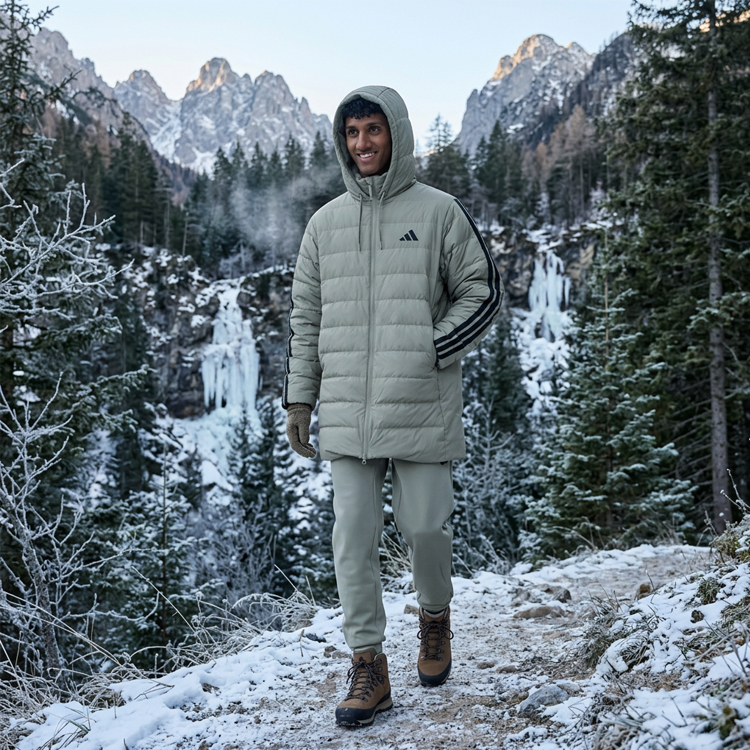 Geacă pt Barbati Adidas ESS 3S LD HD PA XS Verde photo 3