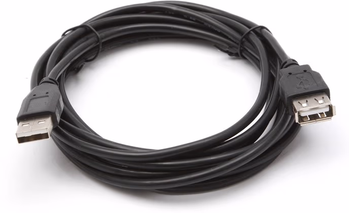 Cable Extension USB2.0 SVEN USB2.0 Am-Af, 5 m, A-plug A-socket, Black